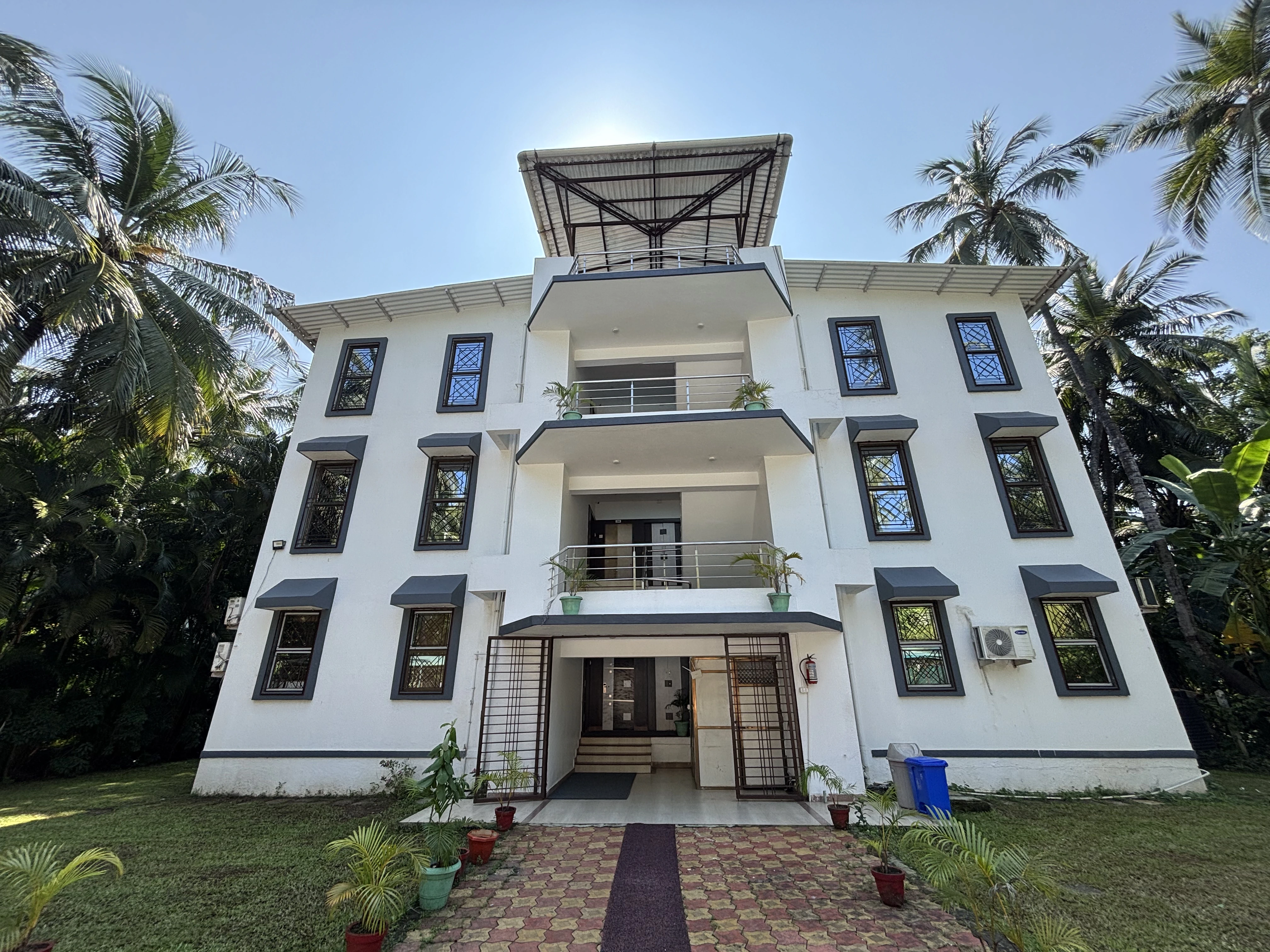 Main entrance and reception area of Raj Resort Kelva Beach